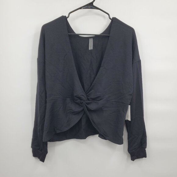 Beyond Yoga Twist Up Reversible Pullover Sweater Top Women Size Medium NWT - Picture 3 of 15